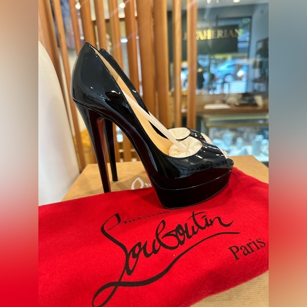 🚨Brand new Christian Louboutin Lady Peep 150 Patent Calf